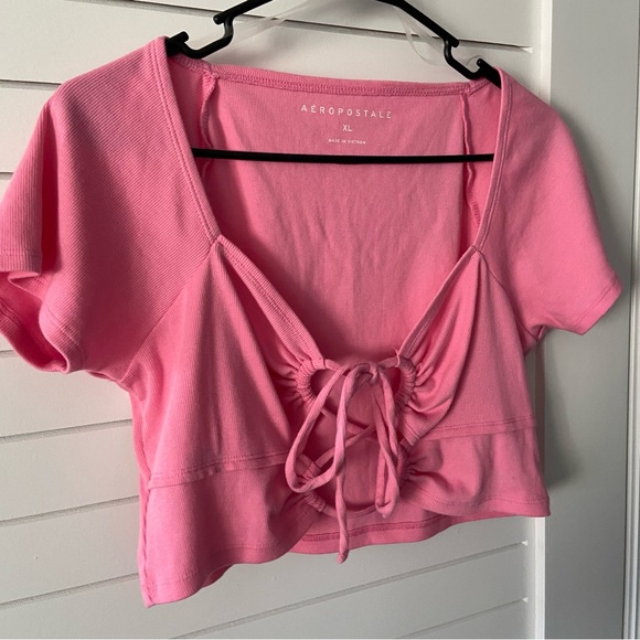 Aeropostale Crop Top Pink Size XL - Picture 2 of 6